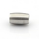 304 Stainless Steel Matte Surface Magnetic Clasps with Glue-in Ends STAS-O042-A-23-2