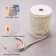 JEWELEADER About 50 Feet Craft Nylon Rope 5mm 3 Ply Twisted Decor Trim Cord Multipurpose Utility Nylon Thread Cord for Jewelry Making Knot Rosaries Upholstery Curtain Tieback - Blanched Almond NWIR-PH0001-07I-2