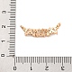 Латунные микропаве прозрачные подвески с фианитом KK-C076-20G-3