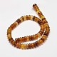Rondelle Natural Agate Bead Strands G-M257-10x5mm-15-2