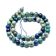 Brins de perles synthétiques chrysocolle et lapis-lazuli assemblées G-G823-07-8mm-2