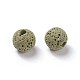 Perles de pierre de lave naturelle non cirées X-G-F325-8mm-A11-2