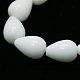 Opaque Glass Beads Strands G-G027-D1-14x10mm-2