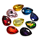Faceted Teardrop Glass Pointed Back Rhinestone Cabochons RGLA-A008-13x18mm-SM-2