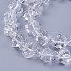 Chapelets de perles en cristal de quartz naturel G-F607-22-3
