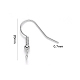 304 Stainless Steel Earring Hooks X-STAS-S111-003-3