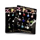 Mixed 316L Stainless Steel Polymer Clay Rhinestone Belly Rings AJEW-P005-M-1