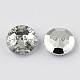 Botones redondos planos del diamante artificial de acrílico de Taiwán de 2-agujero BUTT-F015-33mm-02-2