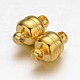 Brass Magnetic Clasps with Loops KK-H361-G-2