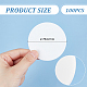 GORGECRAFT 100PCS Synthetic Circular Filter Discs Paper Stickers Strong Adhesive Patch Adhesive Self Injection Ports and Filters Medium Speed Wide Mouth Size Laboratory Funnel Filters Paper AJEW-WH0314-57-2