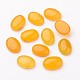 Grade A Natural Yellow Agate Oval Cabochons X-G-L394-08-18x13mm-1