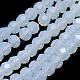 Faceted Clear Glass Rondelle Bead Strands X-GLAA-F001-3x2mm-23-3