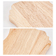 フィンガーインスパイアネイチャーウッドプラーク未完成の木製プラーク5.9x4.6x0.7インチウェーブエッジシェイプウッドデコレーションプラークブランク木製DIYプラークDIYプロジェクトまたは家の壁の装飾のための天然な看板 WOOD-WH0023-35-4