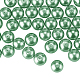 10mm sobre 100pcs cuentas de perlas de vidrio verde pequeño brillo satinado granos redondos sueltos en una caja para la fabricación de joyas HY-PH0001-10mm-074-2