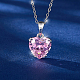 Ожерелья с подвеской в виде сердца с кубическим цирконием RK4806-1-2