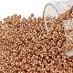 TOHO Round Seed Beads, Japanese Seed Beads, (551D) Copper Metallic, 11/0, 2.2mm, Hole: 0.8mm, about 1103pcs/10g