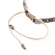 Bracelets de perles tressées réglables unisexes BJEW-J181-04A-4
