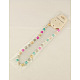 Colliers extensibles de perles acryliques pour enfants NJEW-JN00428-01-2