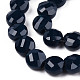 Chapelets de perles en verre opaque de couleur unie GLAA-N052-06-A14-3