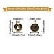 Cheriswelry 8 Sets 4 Stile hellvergoldete Legierungs-Emaille-Anhänger ENAM-CW0001-05-6