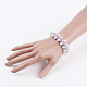 (Schmuckpartys im Fabrikverkauf) Armbänder mit runden Perlen aus Glasperlen BJEW-JB03306-02-4