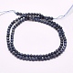 Natural Sapphire Beads Strands G-F509-18-4mm-4