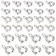 SUNNYCLUE 1 Box 30Pcs 3 Sizes 304 Stainless Steel Spring Clasps Spring Ring Clasp Brecelet Neckalce Link Connectors Close Open Clasp Ring Round Clasps for Jewelry Making Women Adults DIY Crafts STAS-SC0004-41-1