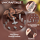Unicraftale Alloy Norse Viking Hammer Pendant Necklace with Rope & Dreadlock Braiding Hair Tube Beads NJEW-UN0001-41A-5