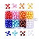 Perles acryliques transparentes à facettes 8 couleur TACR-X0001-02-8mm-1