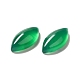 Gefärbte natürliche grüne Onyx-Achat-Cabochons G-G975-02-4