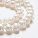 Grado de hebras de perlas de agua dulce cultivadas naturales X-SPPA005Y-1-4