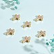 10 pièces de perles de zircone cubique transparentes micro pavées en laiton FIND-SZ0005-97-3