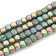 Electroplate Non-magnetic Synthetic Hematite Beads Strands G-N0318-39-F-1