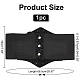 WADORN 1Pc PU Leather Wide Elastic Corset Belts AJEW-WR0002-01C-2