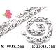 Catena bizantina bracelet & necklace set di gioielli in acciaio inox 201 SJEW-V0263-06-2