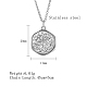 Star Stainless Steel Pendant Necklace with Cable Chains UG2182-2-3