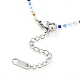 Perles de rocaille de verre des colliers en perles NJEW-JN03277-04-3