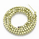 Electroplated Non-magnetic Synthetic Hematite Beads Strands G-S365-021-3