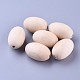 Unfinished Natural Wooden Beads WOOD-S650-81-LF-1