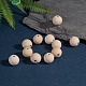 Perle di legno non finite naturali WOOD-S651-20mm-LF-4