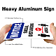 Segnali di avvertimento in alluminio UV protetti e impermeabili AJEW-GL0001-01B-04-4
