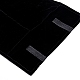 折りたたみ可能なベルベットジュエリー旅行ロールバッグ  ポータブル収納ケース  ジュエリーセットディスプレイ用  ブラック  63x56.5x2.3cm TP-L005-01-3