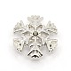 Alloy Pave Rhinestone Buttons SNAP-F001-01A-1