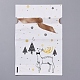 クリスマス巾着ギフトバッグ  蝶ネクタイ付きのグッドバッグ  パーティーは、ギフトラッピングを好む  ホワイト  23（±2cm）x15x0.01cm  約45~50個/袋 ABAG-G008-A01-02-1