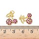 Латунные микро проложить кубического циркония подвески KK-L243-02G-03-3