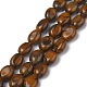 Natural Bamboo Leaf Stone Bead Strands G-Z006-A08-1