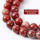 Brins de perles rondes en jaspe rouge naturel olycraft G-OC0001-67-3