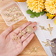 Beebeecraft 12Pcs 2 Style Sword Charms 18K Gold Plated Stainless Steel Hollow Lotus Flower Sword Charms for Jewelry Making DIY Craft Supplies STAS-BBC0001-59-3