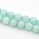 Brins de perles de jade naturelles rondes à facettes teintées G-E302-095-8mm-1-3