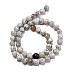 Brins de perles d'opale dendritique naturelle G-R494-A16-03-2